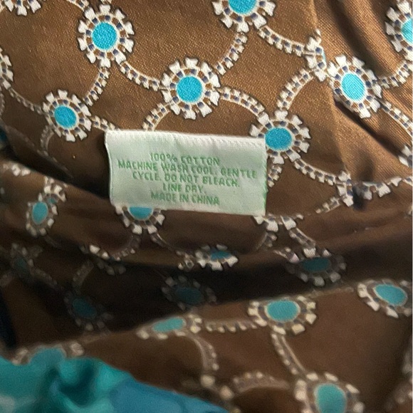 Vera Bradley “gabby” retired/vintage print (totally turquoise) purse - Picture 4 of 7